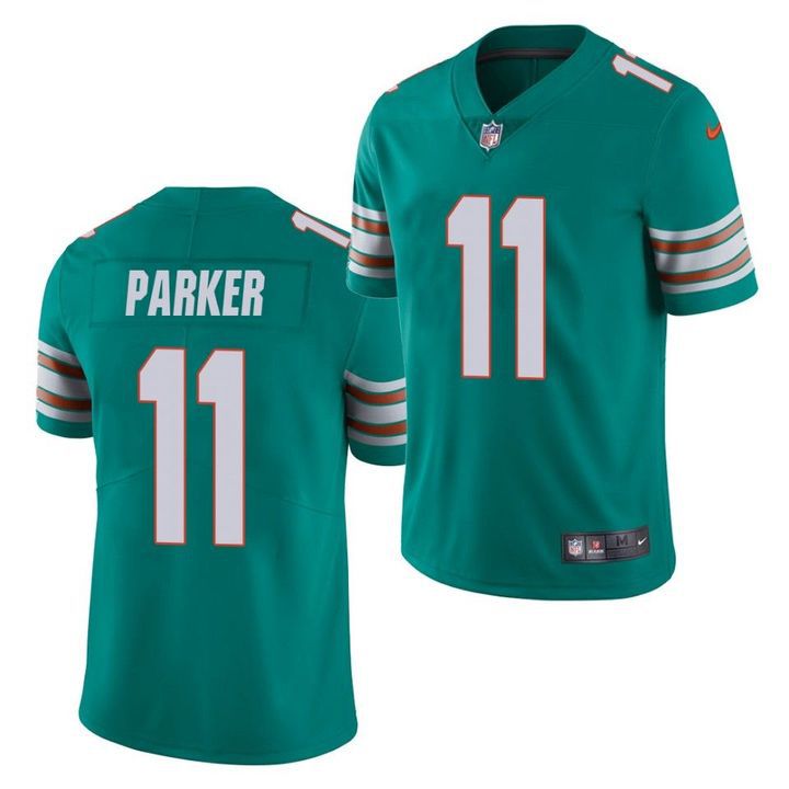 Men Miami Dolphins 11 DeVante Parker Nike Green Vapor Limited NFL Jersey